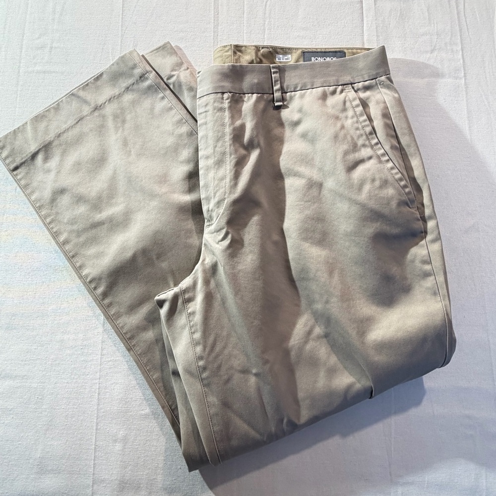 Bonobos Chinos 34x30 Men's Straight‎ Khaki Tan Cotton Trousers Casual Preppy